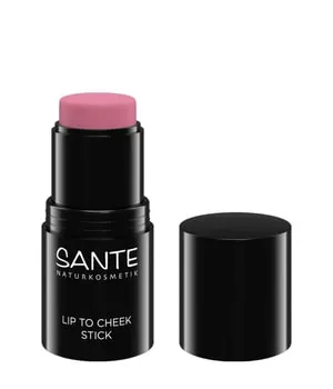 SANTE Naturkosmetik Lip to Cheek Stick 01 Rose - 6 g - Vielseitiger Multi-Blush Stick in zartem Rose für Wangen, Lippen und Brauenbogen. Die cremig-leichte Textur sorgt für ein frisches Finish und lässt sich mühelos verblenden – ideal für unterwegs!