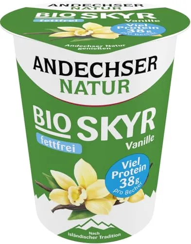 Bio Skyr Vanille fettfrei 6 x 400 g von Andechser Natur