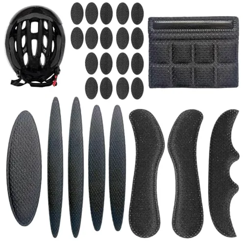 Set Universal Fahrradhelm Polster Ersatz Kit – Schaumstoff Helmpolster mit Klettverschluss