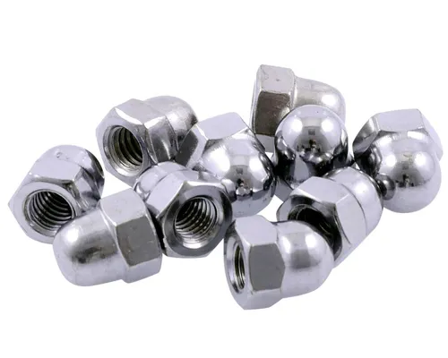 Hutmutter M6 Chrom 10 Stück Mofa