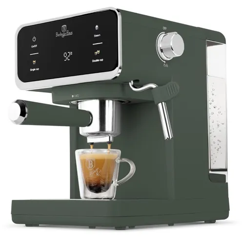 Berlinger Haus Siebträgermaschine BH 9850 – 20 Bar, Touch-Display, Milchaufschäumer