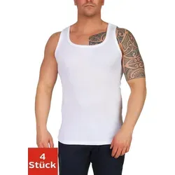 Stück Unterhemd Feinripp 100% Baumwolle; Weiß/4XL - Weiß - 4XL 4