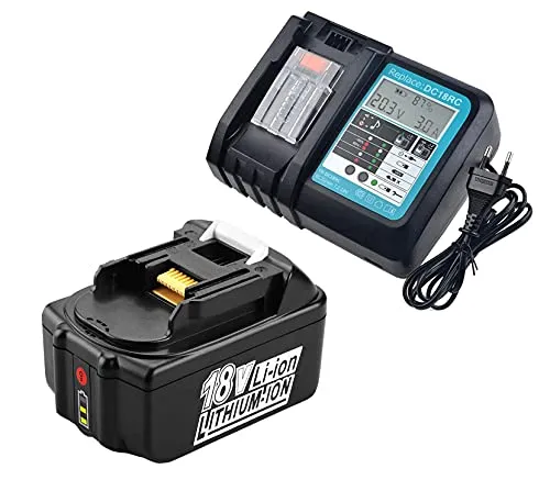 FengBP® Für 5A 18V 5000mAh Akku Makita BL1850 B BL1830 B L1840B BL1815 BL1815N Li-Ion+Ladegerät DC18RC DC18RA