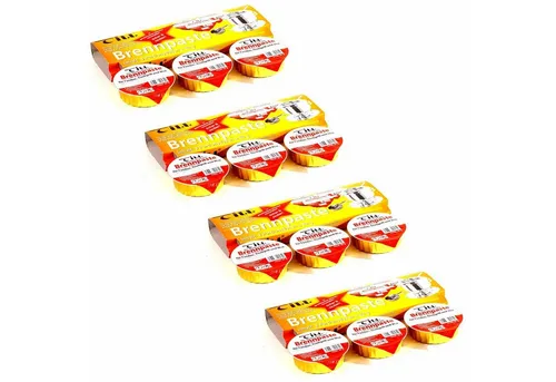 Till Fondue 12x Sicherheitsbrennpaste Brennpaste Paste Brenngel Speisenwärmer, Ethanol a 80g