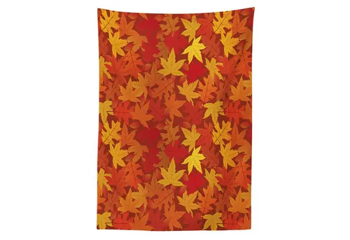 Abakuhaus Tischdecke Farbfest Waschbar Für den Außen Bereich geeignet Klare Farben, Orange Nature Designs