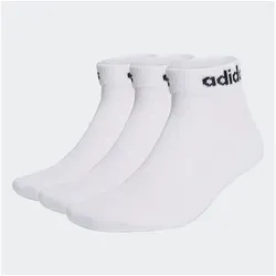 adidas Performance Funktionssocken LINEAR CUSHIONED ANKLE SOCKEN, 3 PAAR (3-Paar) weiß XL (46/48)