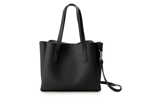Lucky Bees Schultertasche Schwarz