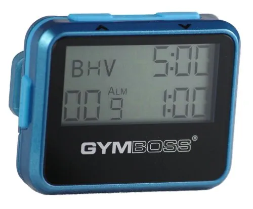 Produktbild Gymboss Intervallzeitgeber und Stoppuhr in Türkis/Blau Metallic-Hochglanz