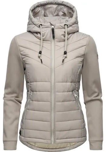 Ragwear Damen Übergangsjacke Sandrra Bone 3XL - Modische Funktionsjacke mit weichen Ärmeln und Kapuze, ideal für Frühling und Herbst. Der figurumschmeichelnde Schnitt und das weiche Material bieten hohen Tragekomfort für Outdoor-Aktivitäten.