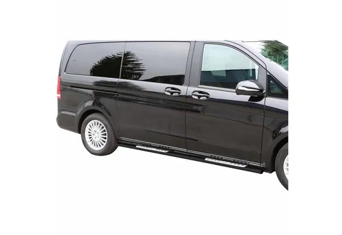 OMAC Kfz-Schmutzfänger Schwellerrohre für Mercedes Vito W447 2014-2025 L1 2x, 2-tlg., Rutschfest, Haltbar, Aerodynamik