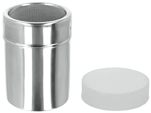 metaltex Puderzucker-/Kakao-Streudose Inox silber