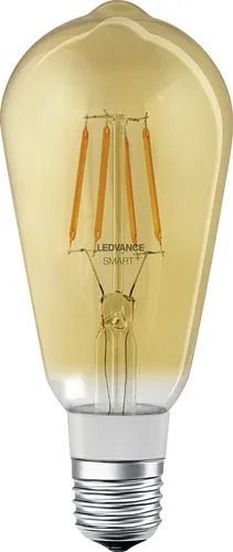 Ledvance LED Filament Smart+ Edison ST64 5,5W = 45W E27 Gold 600lm extra warmweiß 2500K Dimmbar App Google Bluetooth