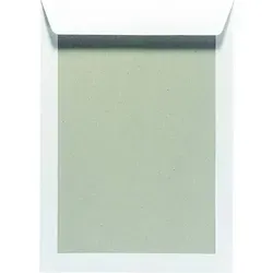 Mailmedia Versandtaschen B4, haftklebend, 100 Stück - Versandtaschen in B4 aus robustem Kraftpapier, haftklebend mit Abziehstreifen, ideal für sicheren Versand ohne Fenster.