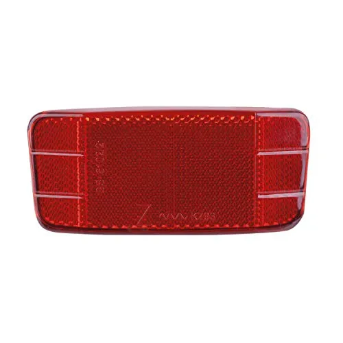 Fahrrad Reflektor Rückstrahler Strahler für Gepäckträger 50x110 mm STVZO rot