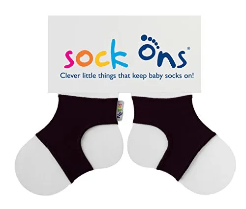 Sock-Ons XXS-0508 Sockenhalter für Babys 0-6 M, schwarz in schwarz von Sock Ons