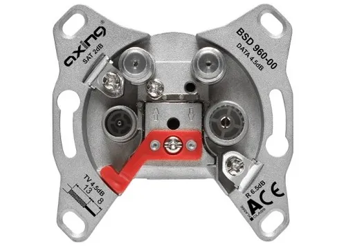 Axing BSD960-00N 4-Port Antennensteckdose CATV