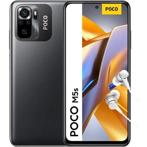 Xiaomi Smartphone mit 6,43 Zoll AMOLED-Display, Helio G95, 64 MP Kamera, 5000 mAh Akku, NFC (64 GB, Grauer Farbe, 6.43