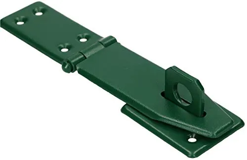 KOTARBAU® Überfalle 165 mm Grün Überfallscharnier Überwurf Panzerriegel Türschloss Sicherheitsüberfalle Pulverbeschichtet Haspe Gerade Scharniere