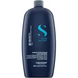 Alfaparf Semi Di Lino Anti Orange Shampoo für braunes Haar, 1000ml - Vegan und speziell für gefärbtes und natürliches Haar, neutralisiert unerwünschte Orangetöne und sorgt für strahlenden Glanz.