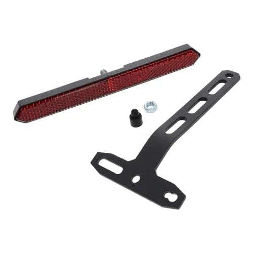 Motorrad Quad Universal Rückstrahler eckig Katzenauge Kennzeichen Befestigung Halter Reflektor
