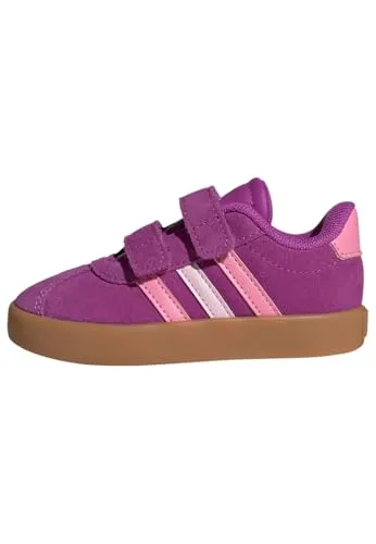 adidas Unisex Baby VL Court 3.0 Schuhe - Baby Sneaker für Jungen mit regulärer Passform, Klettverschluss und einer vulkanisierten Gummiaußensohle für optimalen Halt und Komfort.