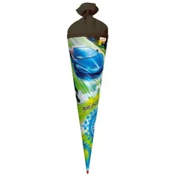 Roth Schultüte Motiv-Schultüte Racing 70cm rund Filzverschluss