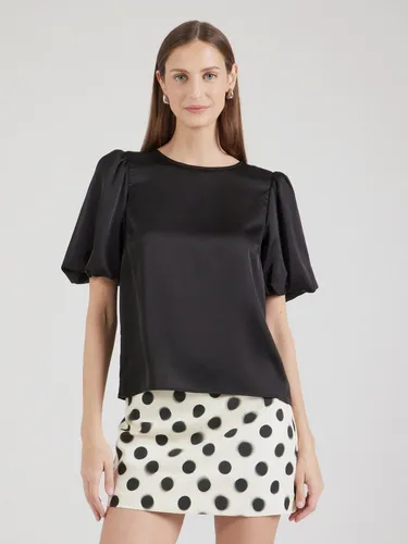 Vila Funktionsbluse VIELLETTE (1-tlg) Drapiert/gerafft schwarz L/XL (42) - Elegante Funktionsbluse aus recyceltem Polyester, kragenlos und mit Viertelarm. Ideal für stilvolle Anlässe und den Alltag.