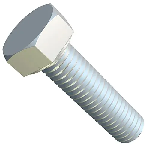 M20x50 Sechskantschrauben, Metrische Kopfschrauben geeignet für Metallbauarbeiten, Automobilmaschinen, DIY verzinkter Stahl Klasse 8.8 DIN933 20mm x 50mm (2 Stück)