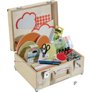 FRANKEN Moderationskoffer U-Act!Line® Holz in beige von Franken