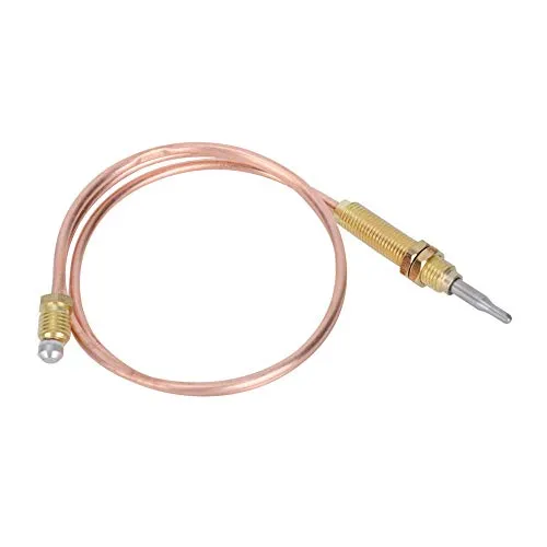 Raguso M8 Gewinde Thermoelement Heizung Gasbrenner Ersatz Thermoelement Sonde 600mm Hochempfindlich für Kamin BBQ Grill Zubehör