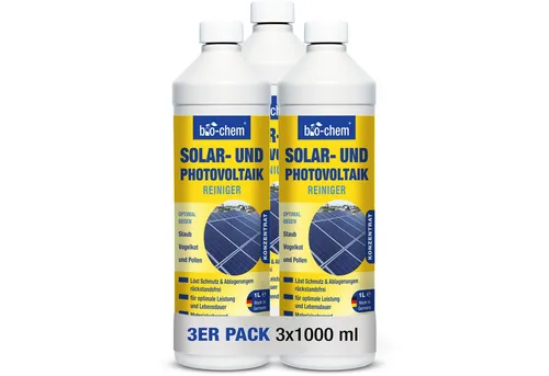 bio-chem Solar- und PV Photovoltaik-Reiniger - 1 L Konzentrat 1:20 verdünnbar Reinigungskonzentrat