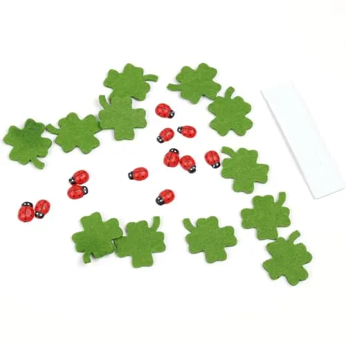 Produktbild Oblique Unique Marienkäfer Kleeblatt Deko Set Konfetti Geburtstag Silvester Feier Party Glück Streu Geschenk Deko