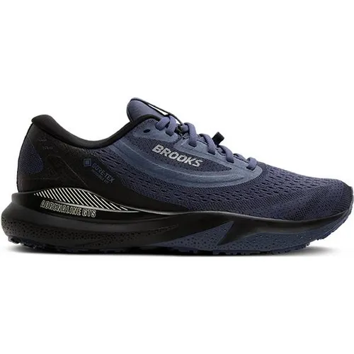 Brooks Herren Adrenaline GTS 24 GTX blau 45.5 - Laufschuhe mit wasserdichtem Gore-Tex®-Obermaterial, ideal für Stabilität und Komfort bei jedem Wetter. Perfekt für Läufer, die auch bei Nässe nicht auf Leistung verzichten wollen.