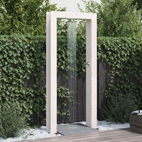 Maison Exclusive Gartendusche 226 cm aus Kiefernholz und Edelstahl