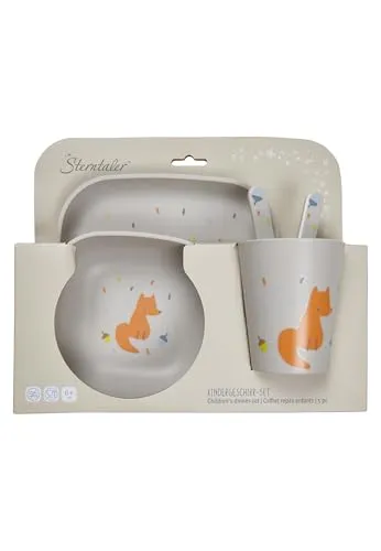 Sterntaler Geschirrset Fuchs Filou in grau von Sterntaler