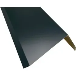 Ortgangblech für Flachdach 2 m lang Alu Anthrazit RAL 7016 Zuschnitt 16,5 cm Siehe Skizze Innenwinkel 90°