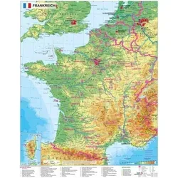Frankreich physisch 1 : 1.500 000