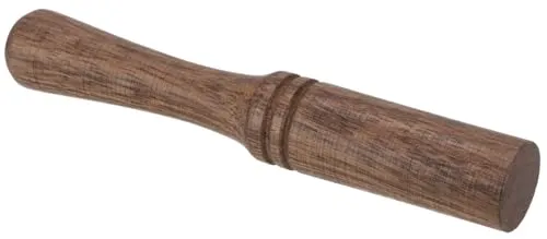GURU SHOP Holz Klangschalen Klöppel/Reibestab - 12 cm Modell 4
