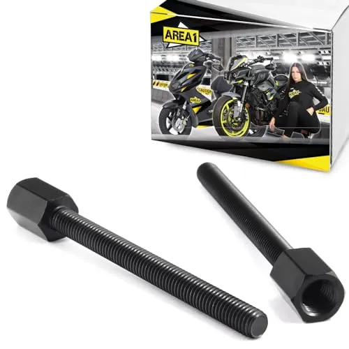 Area1 Universal Spiegel Adapter Verlängerung M10 Rechts auf M8x85 mm kompatibel mit F650GS, HP2, K1000 / MP3, Liberty, RCR, SMT, Senda (1)