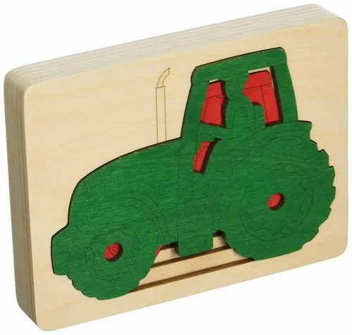 Hape E6513 George Luck  Puzzle  fünf Traktoren in Einem  6-teilig