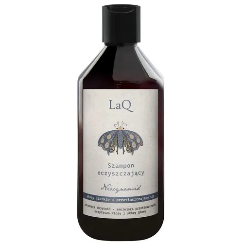 LaQ Szampon oczyszczający z niacynamidem 300ml - Shampoo mit Niacinamid für gründliche Reinigung und Pflege, ideal für alle Haartypen.