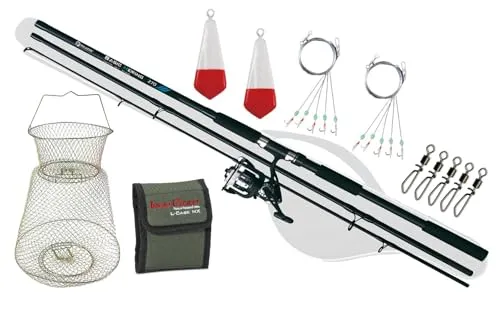 Heringscombo Angelset 2,70m mit Rolle und Zubehör