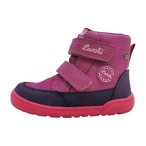 Lurchi Mädchen Schnürstiefel in Rosa, Größe 24 - Wanderschuhe für aktive Mädchen, ideal zum Toben im Freien mit stylischem Design und praktischem Klettverschluss für einfaches An- und Ausziehen.