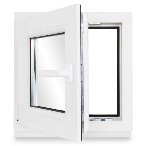 Kellerfenster Kunststoff weiß Dreh-Kipp 95x95 cm(BxH) DIN Links 2 -fach Glas