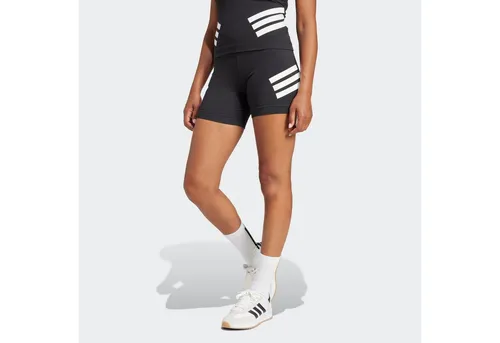 adidas Sportswear Shorts W FI 3S BIKER – Bequeme Leggings für jeden Anlass - Shorts aus 90% Baumwolle und 10% Elasthan, perfekt für lässige und elegante Outfits. Der moderne Look mit schräg verlaufenden 3-Streifen sorgt für Stil und Bewegungsfreiheit.