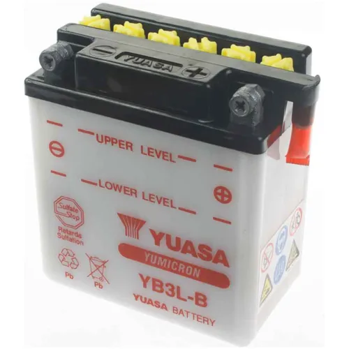 YUASA Blei/Säure Batterie YB3L-B - Premium AGM - Sonstiges Fahrradzubehör - Die YUASA YB3L-B bietet außergewöhnliche Startleistung und ist wartungsfrei. Ideal für Motorräder und ATVs, sorgt sie für zuverlässige Starts in jedem Gelände.