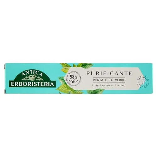 Antica Erboristeria Reinigende Zahnpasta Minze und Grüner Tee 75 ml