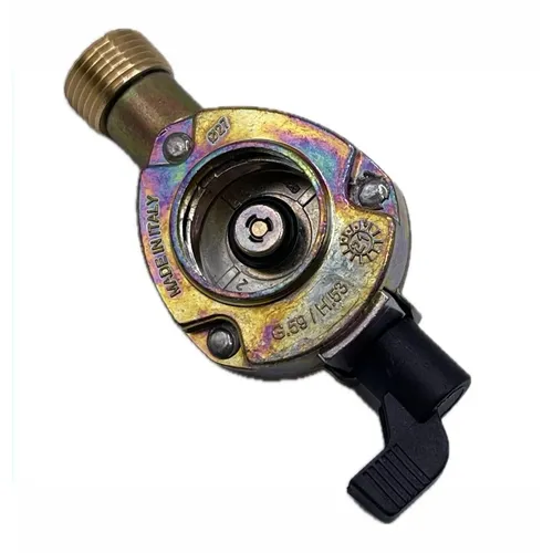 LPG GAS ADAPTER 27 mm CLIP‑ON QUICK‑ON 27 mm x 21.8 LH ohne Rückschlagventil