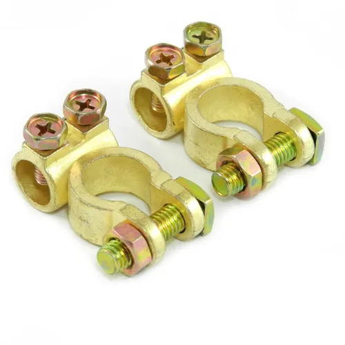 Batterieklemmen Massiv Typ STBK1 in gold von solartronics