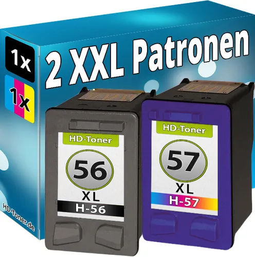 TINTENPATRONEN für HP 56 + 57 XL DRUCKERPATRONEN PATRONEN